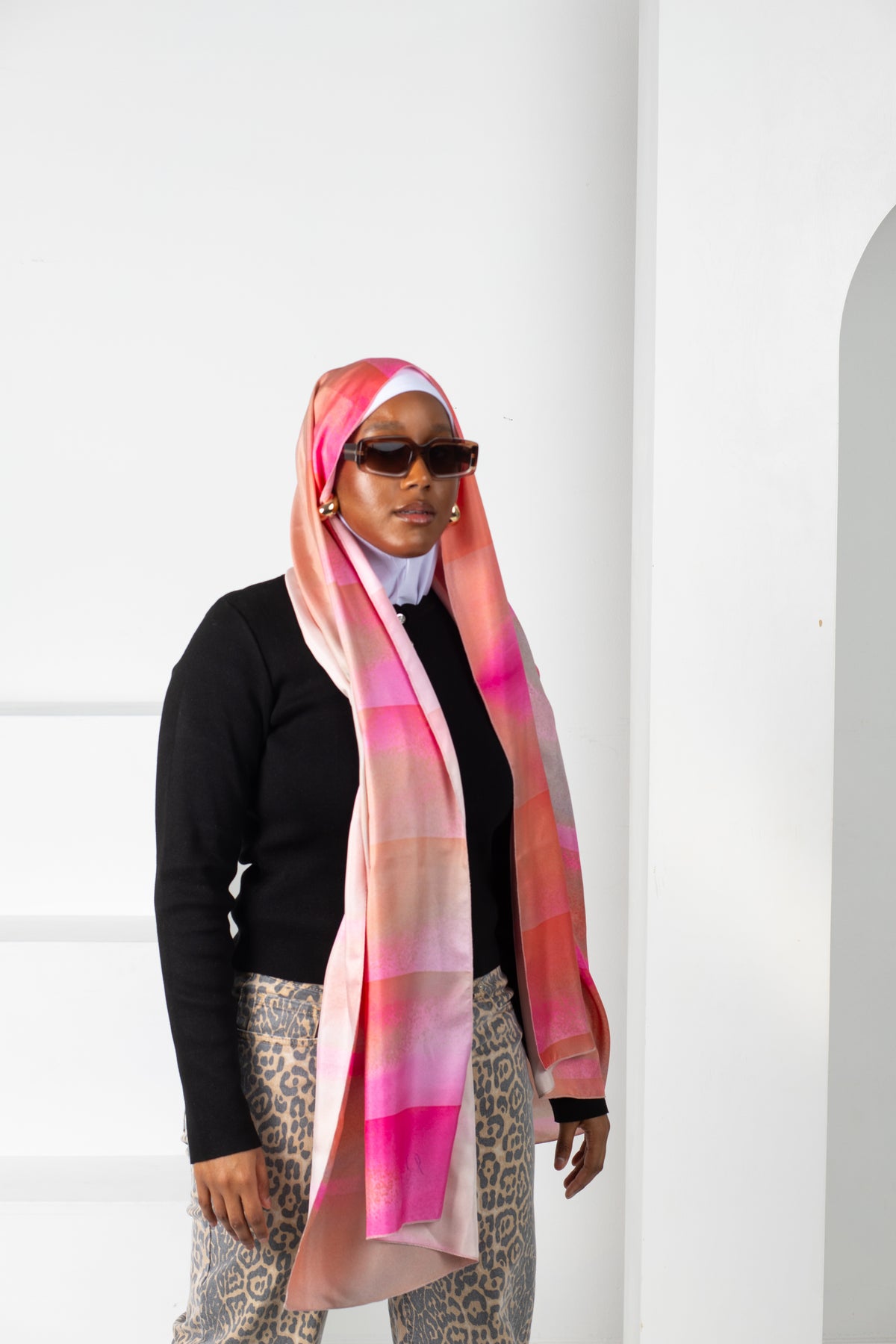 Pure Silk Original Artist-Designed Scarf - Molds of Earth, Souls of Worth